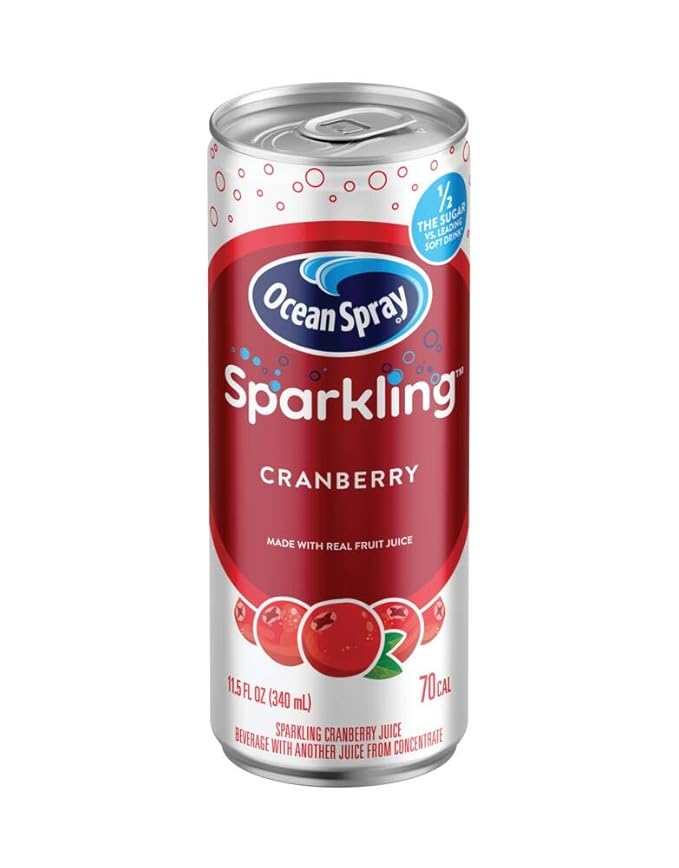 Ocean Spray® Sparkling Cranberry Juice Drink 11.5 Fl Oz Cans 4 Count (Pack of 6)