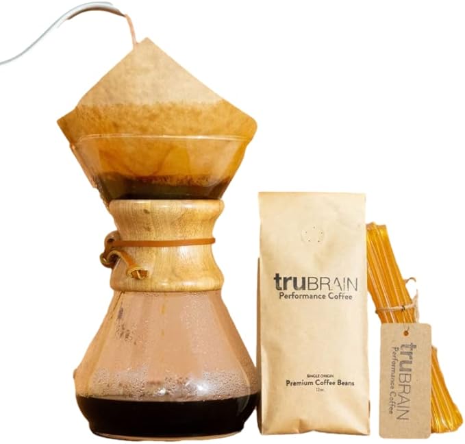 TruBrain Nootropic Coffee Enhancer - Focus Energy Clarity. Fast Absorbing Nootropics | Brain Boosters | Improve Memory | Stop Procrastination