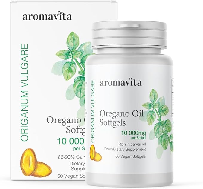 Oregano Oil Capsules – Extra Strength 86–90% Natural Carvacrol – Possibly The Most Potent Oregano Capsule – Immune Support Digestive &amp Candida Cleanse-60 Softgels