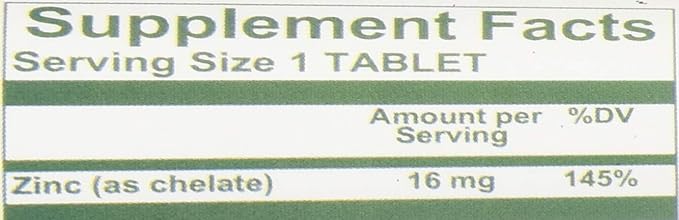 NutriWest Zinc Chelate 16 mg 90 Tablets