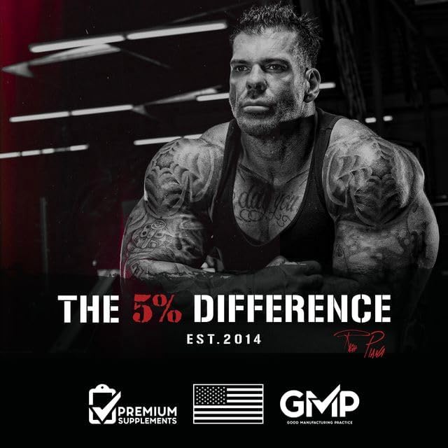 5% Nutrition Rich Piana AllDayYouMay BCAA Powder Premium Intra &amp Post Workout Amino Acids Hydration Endurance Muscle Recovery Joint &amp Liver | 16.3 oz 30 Srvgs (Southern Sweet Tea)