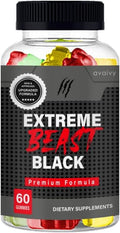 Avaivy Extreme Beast Black - Extreme Beast Beast Gummies (Single 60 Gummies)