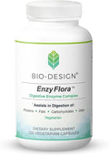 Enzy Flora Digestive Enzyme Complex – 12 High-Activity Vegetarian Enzymes to Aid in The Digestion of Complex Carbs Fats &amp Protein – Relief from Occasional Gas &amp Bloating - 120 Capsules