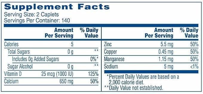 Cita Maximum Plus Calcium Citrate + D3 280 Caplets +Elesbão 22 Guide