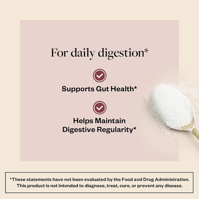 MENOLABS Happy Prebiotic Fiber Supplement - 60 Servings (213 g) - Expertly-Formulated Menopause Supplements for Women with L-Tyrosine