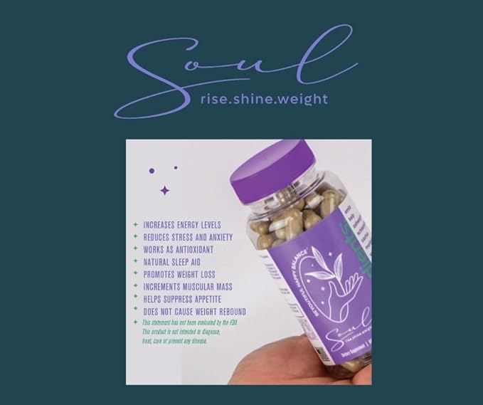 Beyoutiful Happy Balance Soul Dietary Supplement Weight Loss &amp Appetite suppressant Metabolism Support for Fat Burning. Suplemento para supresion de apetito y bajar de peso quema de grasa