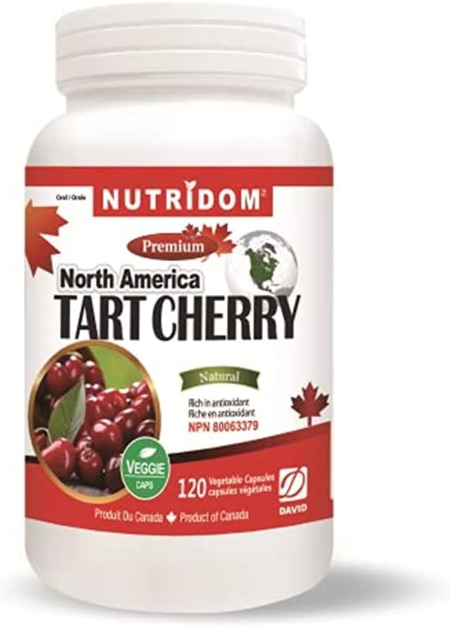 Nutridom North-American Tart Cherry 500mg-120 VCaps Natural Non-GMO