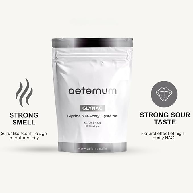 aeternum GLYNAC (Glycine &amp N-Acetyl Cysteine) Powder - 360g