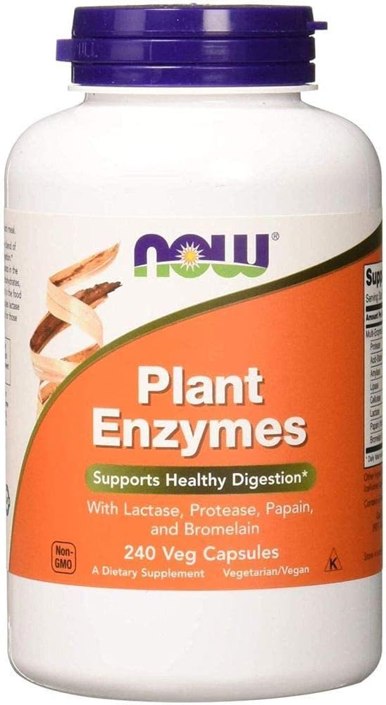 Plant Enzyme 240 Vcaps by Now Foods (Pack of 4)