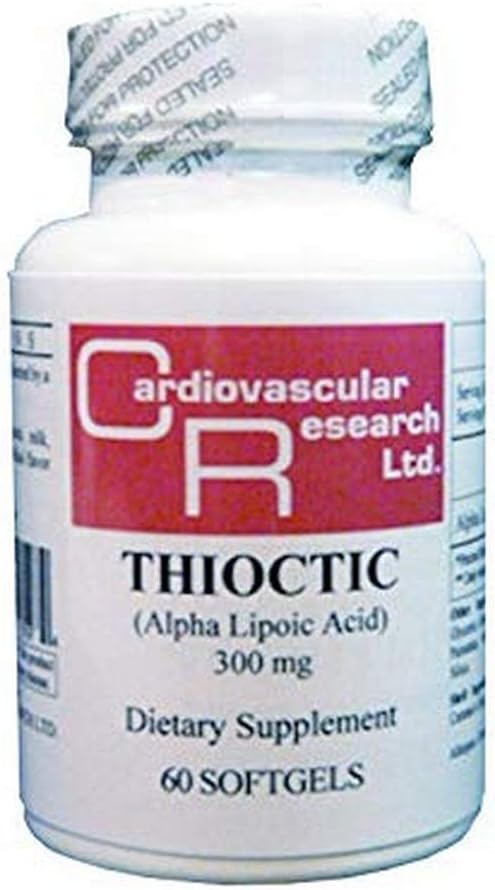 Cardiovascular Research Thioctic Alpha Lipoic Acid 300 Mg White 60 Count