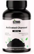 Activated Charcoal Capsules Supports Bowel Detoxification - 250 mg - 60 Capsules