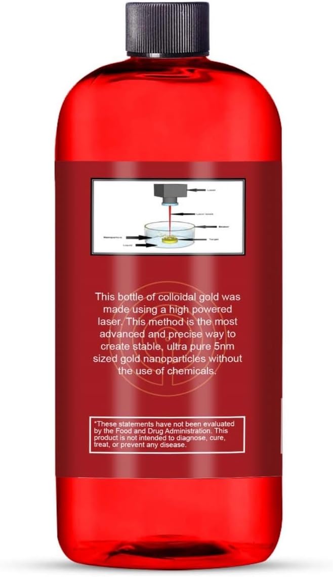 Colloidal Gold 36.5oz 500PPM Laser-Made