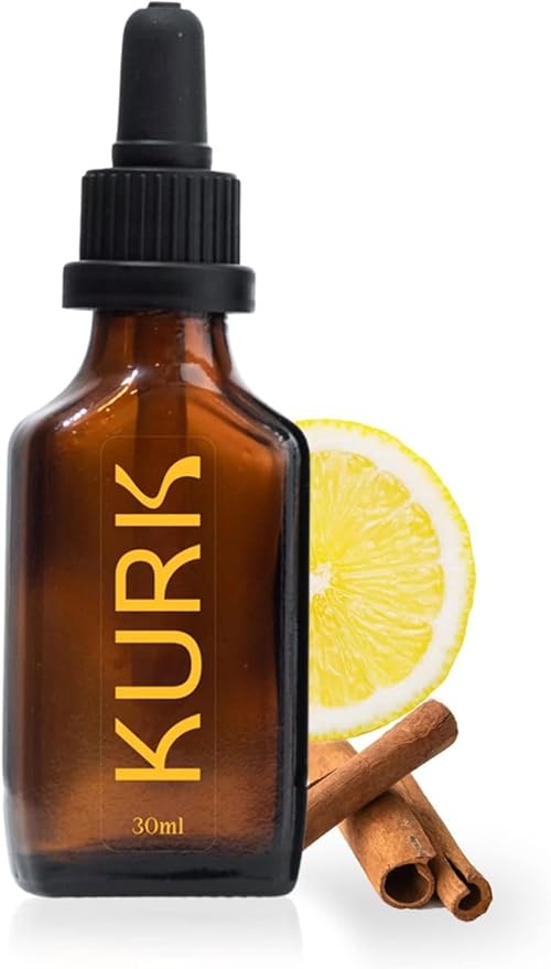 Kurk Essential Liquid Turmeric Curcumin Supplement Turmeric Drops Oil for Advanced Everyday Wellness Focus &amp Energy 185x More Absorbable Than Powders Plant-Based (Trio) (3 x 1 Fl Oz)
