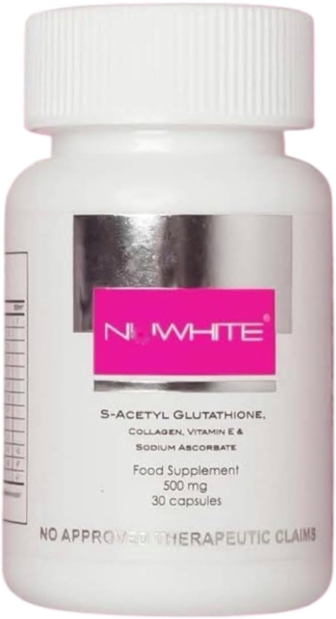 NU-White S-Acetylene Glutathione: Achieve Glowing Skin from Within (30 Capsules)