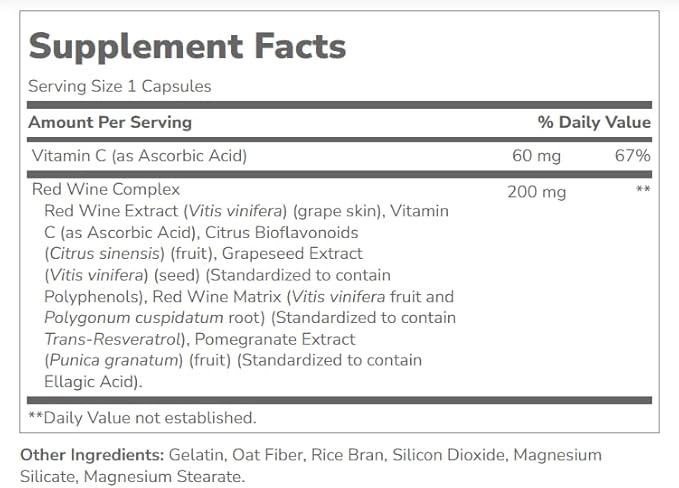21st Century Resveratrol Red Wine Extract 90 Capsules - 2pc