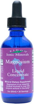 Eidon Liquid Magnesium Concentrate - Ionic Magnesium Drops Supplement for Adults Men and Women Supports Muscle Relaxation Bioavailable No Additives or Preservatives - Magnesium Chloride 2 oz
