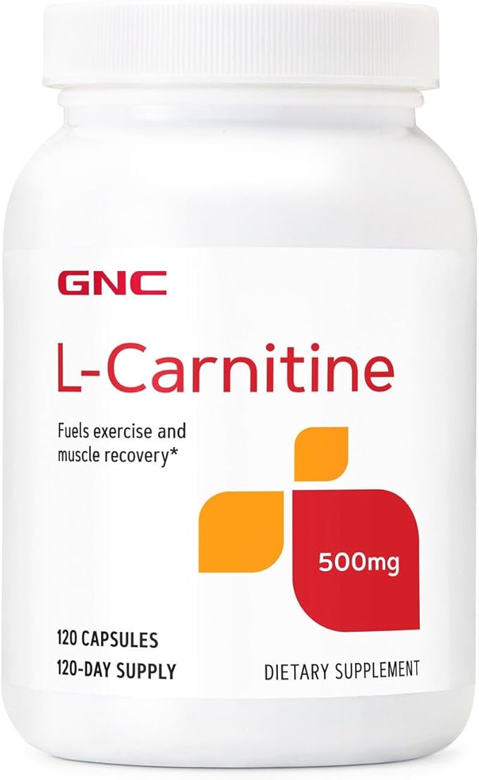 GNC L Carnitine 500mg Supplement Supports Muscle Recovery 120 Servings