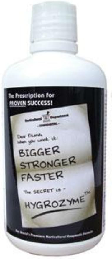 NEW Hydroponics 1 Liter Hygrozyme All-in-One Natural Bacteria-Free Enzymes