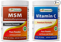 Best Naturals MSM Powder &amp Vitamin C Powder