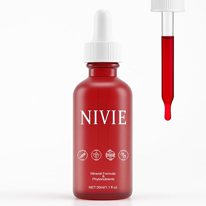 Nivie Thyroidsupplement Drops Nivie Organics Advanced ThyroidMineral Support Vitamins &amp Minerals with Ashwagandha Iodine Zinc &amp Magnesium