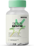 Biohacking Bestie Detox Bestie Supplement - Detox Cleanse for Women &amp Men Supports Liver Health Promotes Digestive Health Helps Remove Toxins Formulated with Natural Ingredients - 60 Capsules