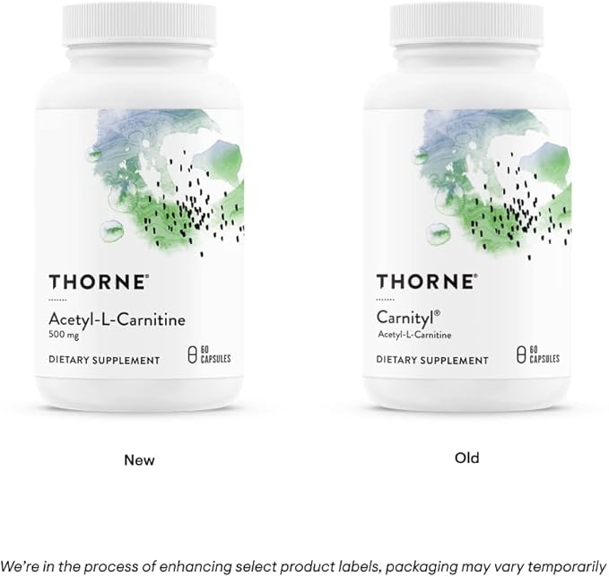 THORNE - Antioxidant Nerve Support Duo - Alpha-Lipoic Acid &amp Acetyl-L-Carnitine Bundle - 60 Servings