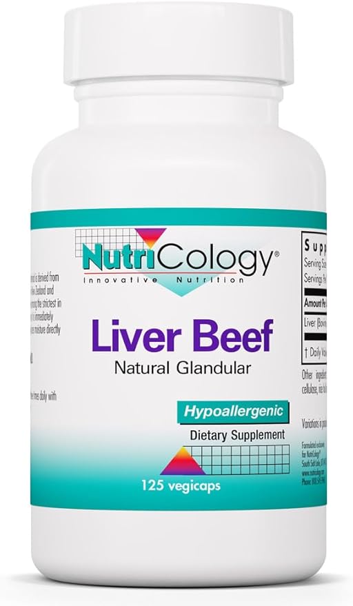 Allergy Research Group Nutricology Liver Beef 125 Vegicaps