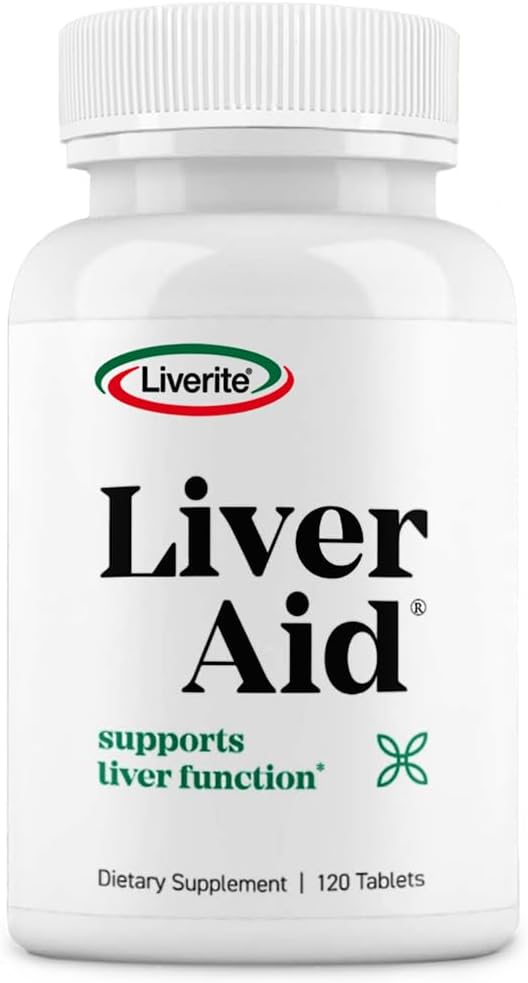 Liverite Liver Aid 120 Tablets Supports Healthy Liver Function Cleansing Energy &amp Daily Wellness