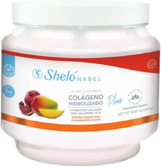 Generic Shelo Nabel Hydrolized Collagen with Natural Mango &amp Pomegranate Flavor 15.87 oz White