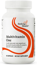 Seeking Health Multivitamin One - Supplement with Zinc Vitamin B12 &amp Vitamin A - Magnesium-Free Formula - Multivitamin Supports Methylation &amp Healthy Aging - 45 Capsules