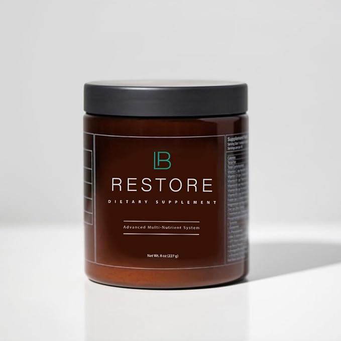 Restore Advanced Multi-Nutrient System Pure Powder Formula - 30 Day Balance Supplement - Contains Powerful Antioxidants Minerals Essential Amino &amp Fatty Acids