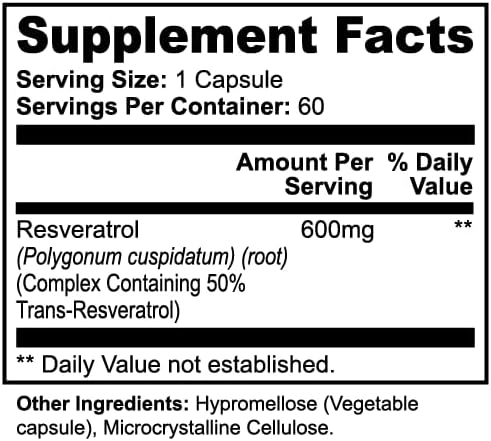 Resveratrol 50% 600mg