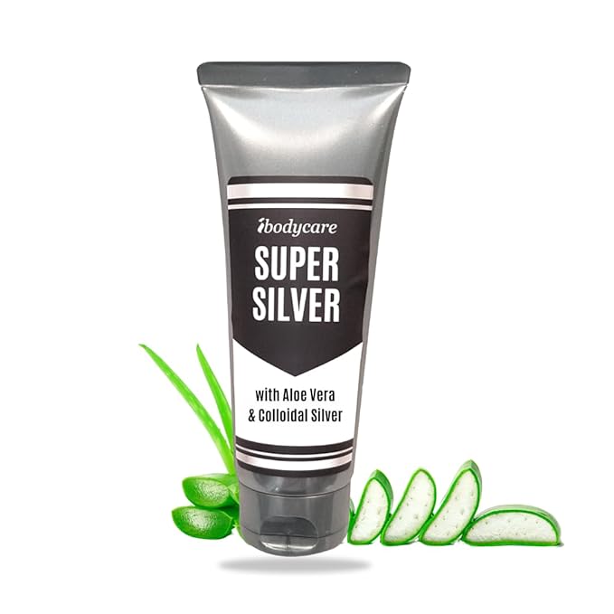 Super Silver Colloidal Silver Gel Nano-Silver 45 PPM Skin Gel for Skin Comfort &amp Wellness Healing Moisturizing and Soothing - 4 Oz Various Sizes