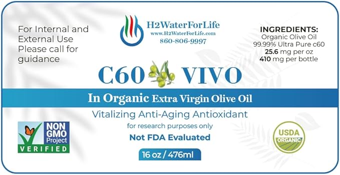 H2 WATER FOR LIFE C60 VIVO (16 oz Olive)