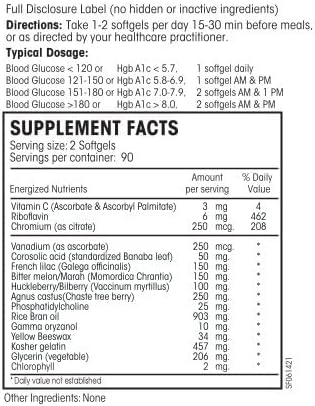 Perque Glucose Regulation Guard Forte - 180 Softgels by Perque