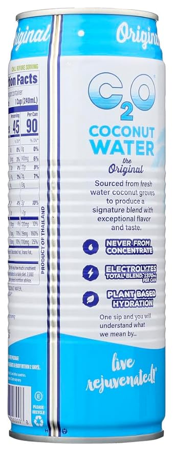 C2O Pure Coconut Water 48x 17.5 Oz