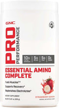 GNC Pro Performance Essential Amino Complete Strawberry Banana 15.87 oz. Supports Muscle Recovery