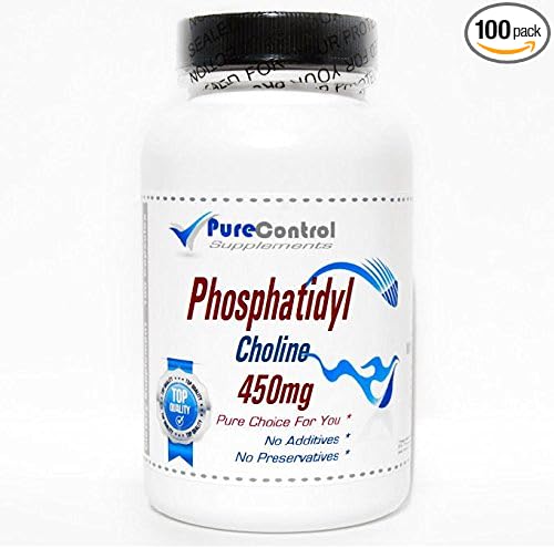 Phosphatidylcholine Phosphatidyl Choline 450mg // 100 Capsules // Pure // by PureControl Supplements
