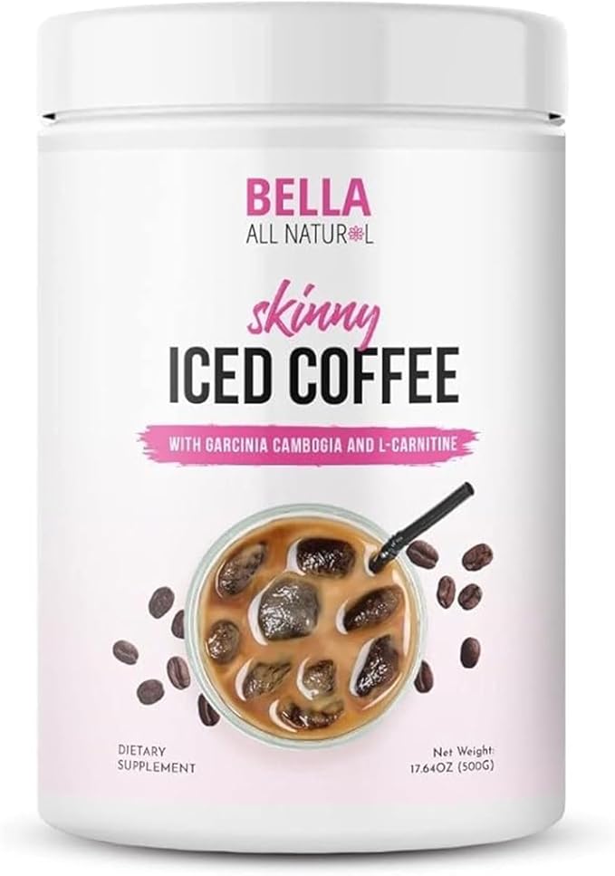 Bella All Natural Skinny Iced Coffee - Good Taste 500 Grams 17.637 Ounce