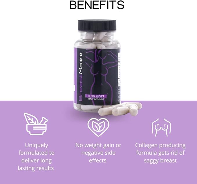 Pills Supplements for Women and Men Target Your Curves Breast Formula with Ingredients The Original Breast Maxx Brand