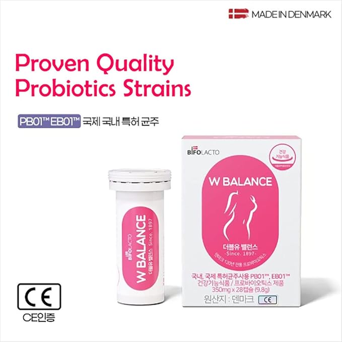 Women’s Balance Probiotics (1 Box of 28 Capsules) Premium Denmark Probiotics for Feminine Health Specially Formulated and Patented Denmark Probiotics