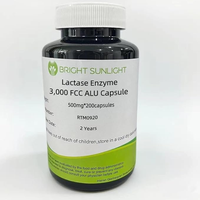 Lactase Enzyme 3000 FCC ALU Capsule 500mg*200capsules