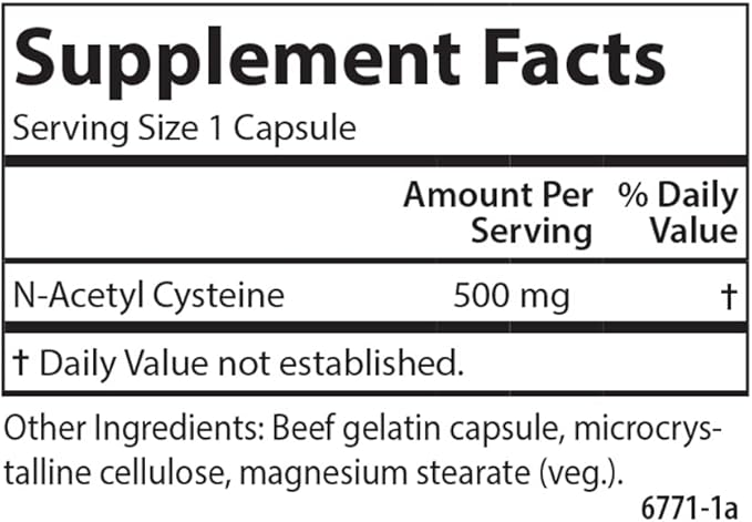 Carlson - NAC N-Acetyl Cysteine 500mg Liver Health Immune Function Antioxidant 120 Vegetarian Capsules (Pack of 2)