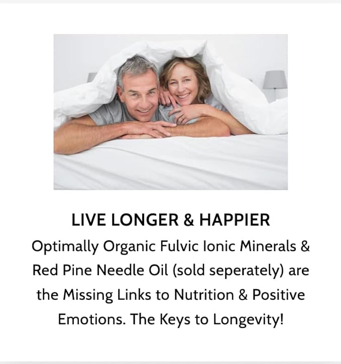 Optimally Organic Water Extracted Fulvic Ionic Minerals X350 - Patented BioActive Fulvic Acid Humic Acid Trace Minerals Electrolytes &amp Essential Amino Acids - 8+ Month Supply!
