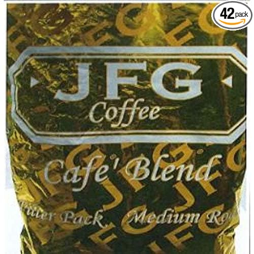 JFG Medium Roast Coffee Cafe Blend - Filter Pack 1.5 Ounce - 42 per case.