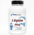 L-Arginine 650mg Potent Amino Acid // 180 Capsules // Pure // by PureControl Supplements