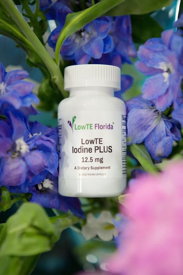 Iodine Plus 12.5 mg - 90 Vegetarian Capsules for Energy Mood &amp Healthy Body Function | Iodine Supplement for Strengthening Hair Nails &amp Teeth | Regulates Metabolism