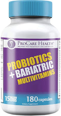 ProCare Health | Bariatric Multivitamin + Probiotics | 45mg Iron | 180 Count | 3 Month Supply