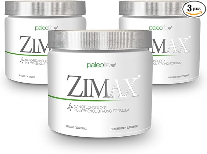 ZIMAX Super ANTIOXIDANT - 100% Natural - High Absorption Curcumin Rosemary Extract Grape Seed Extract Olive Leaf Extract ORAC 3451770 (Canister) 90 Grams (3-Pack)
