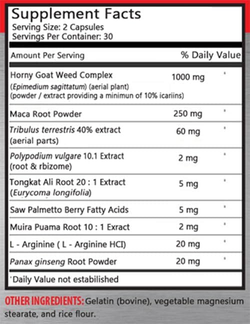 male enhancing pills increase size - MAKE MY PEPPER BIG - NATURAL MALE ENLARGEMENT Maca L-Arginine Longjack pills male performance enhancer tongkat ali for men male libido pills 2 Bot 120 Caps